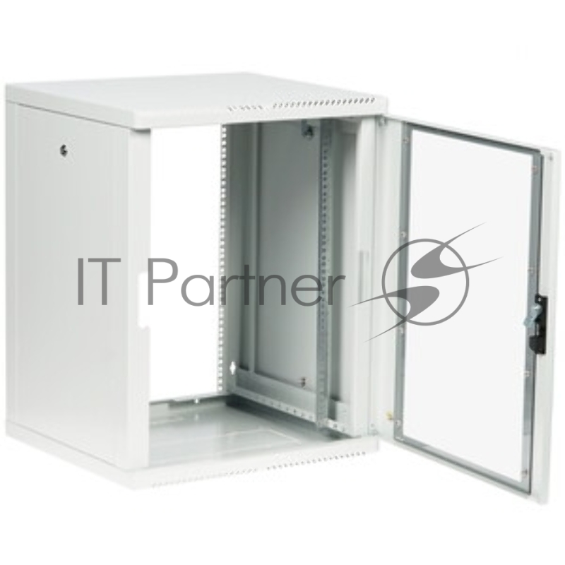 Шкаф коммутационный ЦМО (ШРН-М-15.500-9005) настенный 15U 600x520 мм пер. дв. стекл. 130 кг черный 456 мм 24.66 кг 180 град. 745 мм