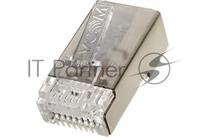 Коннектор VCOM RJ45 8P8C для FTP кабеля 5 кат. экранированные, 20 шт,
