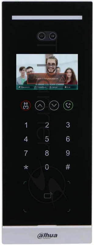 Видеопанель Dahua DHI-VTO6531H-S2 цветной сигнал цвет панели: черный