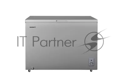 Морозильный ларь Kraft BD (W)-340SRX серебристый, 318л