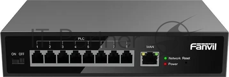 Коммутатор Fanvil PN8, 8×100 Мбит/с 2-Wire PoE + 1×100 Мбит/с Uplink, неуправляемый