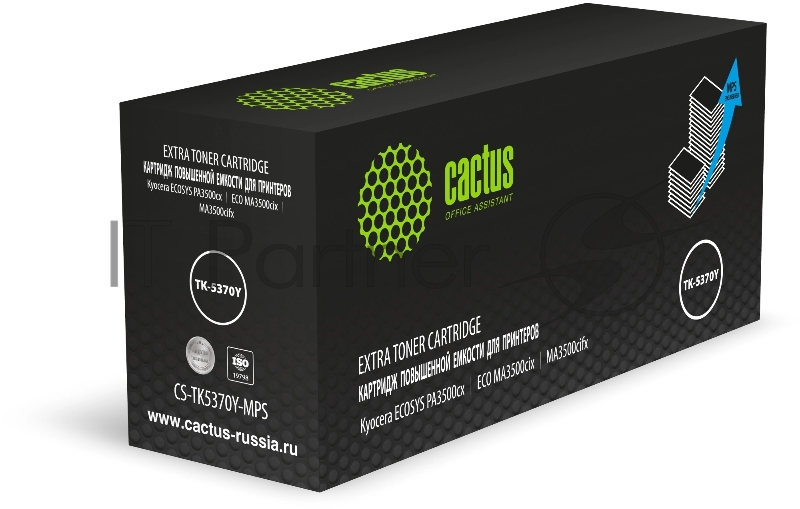 Картридж лазерный Cactus CS-TK5370Y-MPS желтый (13000 стр.) для Kyocera ECOSYS PA3500cx/ECO MA3500cix/MA3500cifx