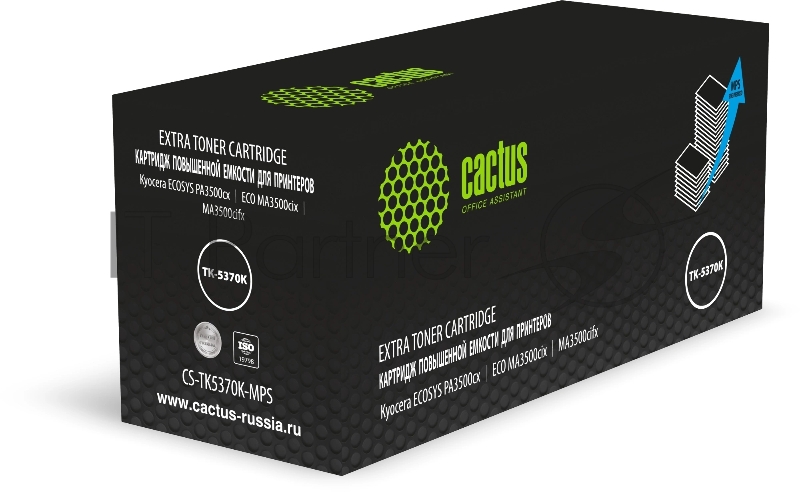Картридж лазерный Cactus CS-TK5370K-MPS черный (18500стр.) для Kyocera ECOSYS PA3500cx/ECO MA3500cix/MA3500cifx