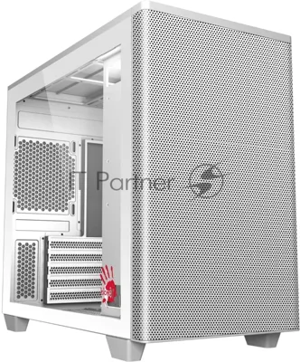 Компьютерный корпус Bloody BD-CC117F белый без БП mATX 5x120мм 1xUSB 2.0 1xUSB 3.0 audio bott PSU