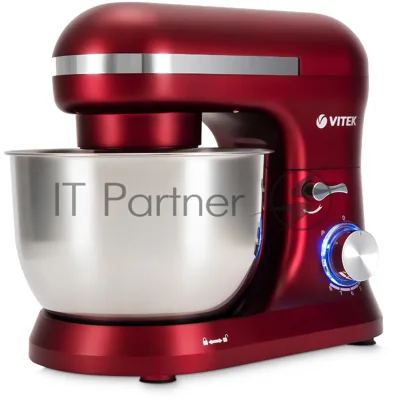 Миксер планетарный Vitek VT-PM0111 1500 Вт, вишневый