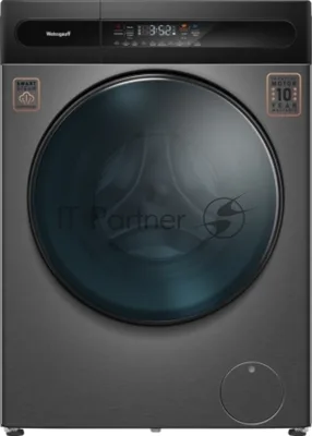 Стиральная машина Weissgauff WMD 49411 DC Inverter серебристая, загрузка фронтальная 11 кг, 1200 об/мин., класс: B