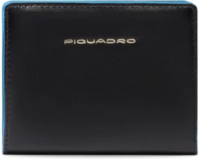 Кошелек женский Piquadro Blue Square PD6660B2R/N черный натур.кожа