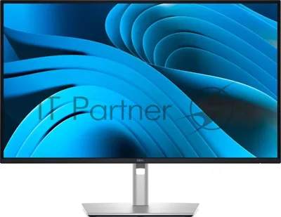 Монитор 27" Dell P2725DE IPS 2560x1440, 100 Гц, 5 мс, 16:9, 350 кд/м², HDMI 2.1, 2xDP 1.4, 2xUSB-C (90 Вт), USB Hub (3x USB 3.0), Ethernet, черный и серебристый