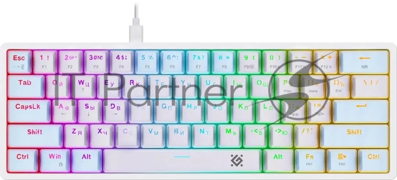 Клавиатура Defender Amox GK-585 проводная, USB Type-A, белый