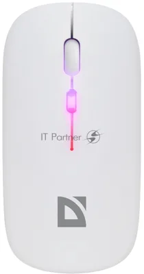 Мышь беспроводная Defender Coda MB-261 белый, 1600 dpi, радиоканал, Bluetooth, USB, кнопки - 4