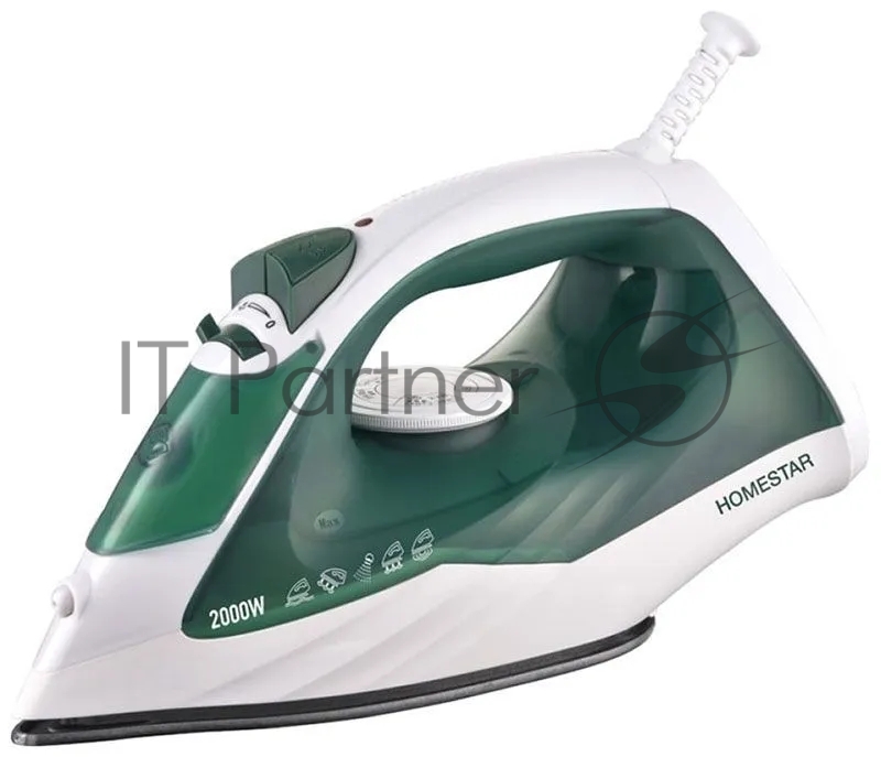 Утюг Homestar HS-4008 белый/зеленый, 2000 Вт, 120 г/мин, 260 мл