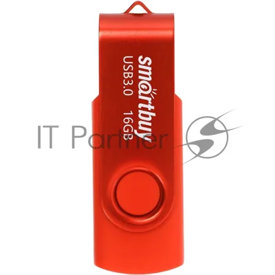 Флешка USB SmartBuy Twist Red (SB016Gb3TWR), 16Gb, USB 3.0, R/W 70/40, красный