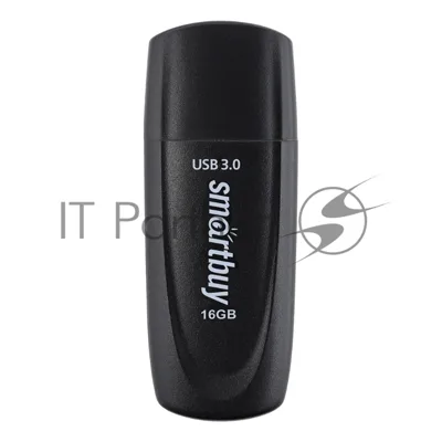 Флешка USB Smartbuy Scout Black (SB016Gb3SCK), 16Gb, USB 3.0/3.1, R/W 100/40, черный