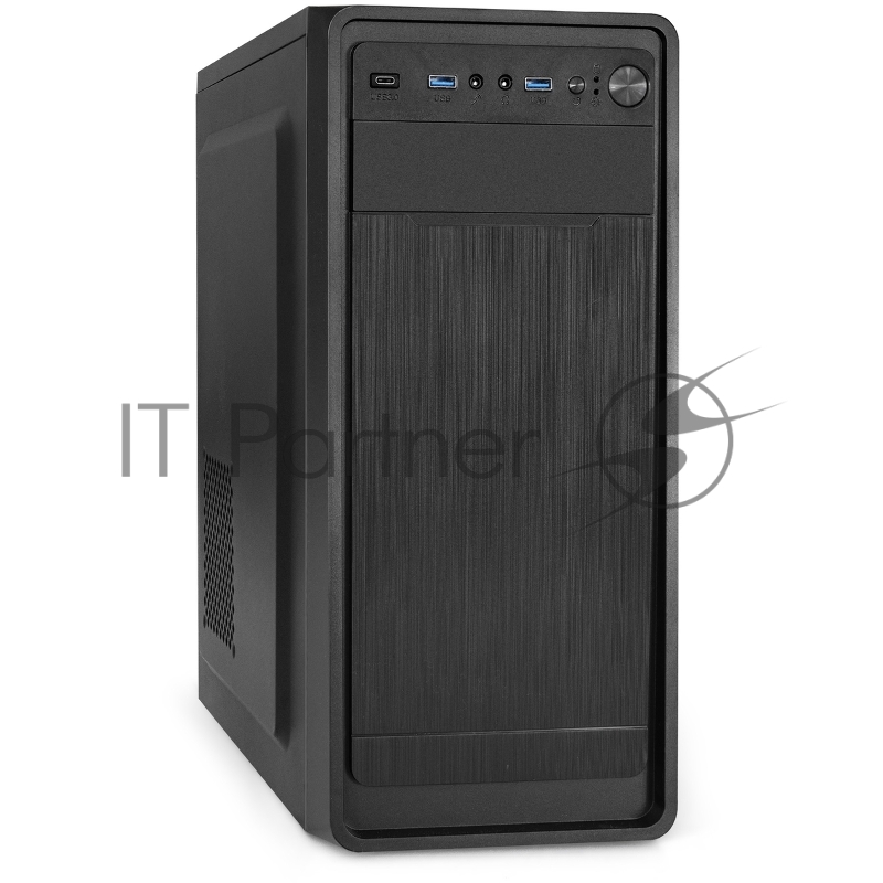 Компьютерный корпус Miditower ExeGate XP-332UC-UNS500 (ATX, БП UNS500 с вент. 12см, 2хUSB 3.0/1хTypeC, аудио, черный)