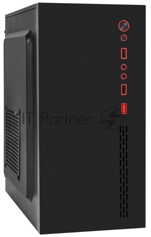 Компьютерный корпус Miditower ExeGate AA-443U-UNS500 (ATX, БП UNS500 с вент. 12см, 2хUSB+1хUSB 3.0+HD Audio, черный)