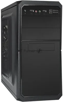 Компьютерный корпус Minitower ExeGate BA-202-UNS500 (mATX, БП UNS500 с вент. 12см, 2хUSB, аудио, черный)