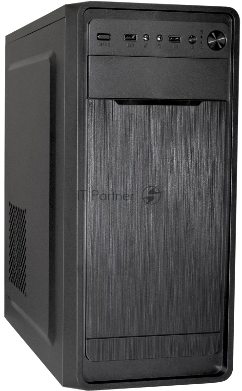 Компьютерный корпус Miditower ExeGate XP-332-UNS400 (ATX, БП UNS400 с вент. 12см, 2хUSB, аудио, черный)