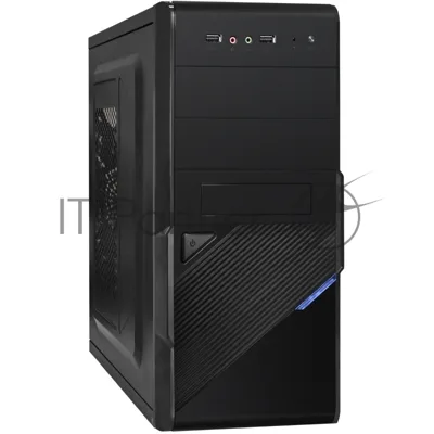 Компьютерный корпус Minitower ExeGate BA-201-UNS500 (mATX, БП UNS500 с вент. 12см, 2хUSB, аудио, черный)