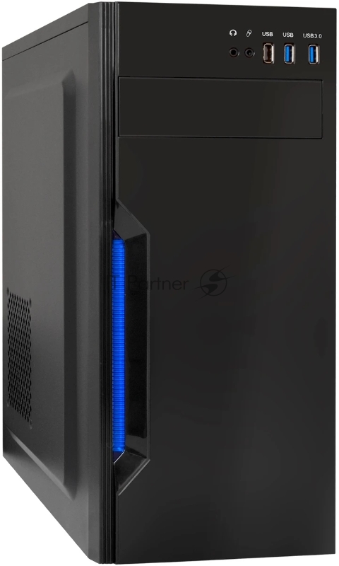 Компьютерный корпус Miditower ExeGate XP-333U-UNS350 (ATX, БП UNS350 с вент. 12см, 1хUSB/2хUSB 3.0, аудио, черный)