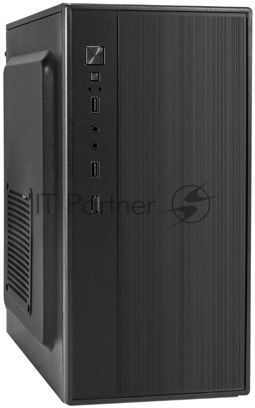Компьютерный корпус Minitower ExeGate BAA-408-UNS500 (mATX, БП UNS500 с вент. 12см, 2хUSB, HD Audio, черный)