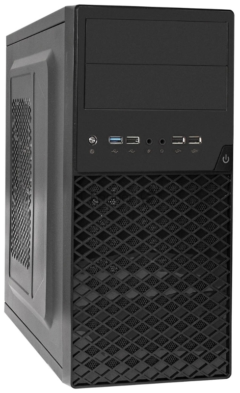 Компьютерный корпус Minitower ExeGate BA-203U-UNS400 (mATX, БП UNS400 с вент. 12см, 3хUSB+1хUSB 3.0, аудио, черный)