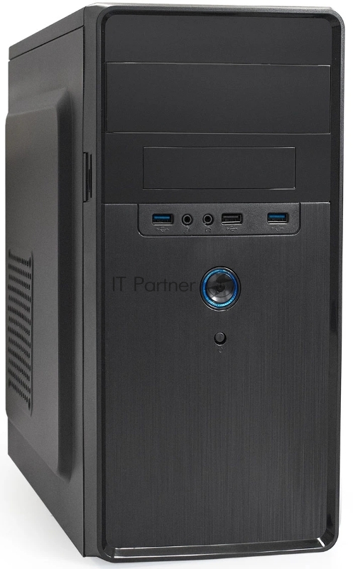 Компьютерный корпус Minitower ExeGate BA-309U2-UNS400 (mATX, БП UNS400 с вент. 12см, 1хUSB+2хUSB 3.0, HD аудио, черный)