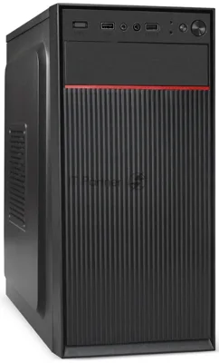 Компьютерный корпус Minitower ExeGate BAA-113-UNS400 (mATX, БП UNS400 с вент. 12см, 2*USB, аудио, черный)
