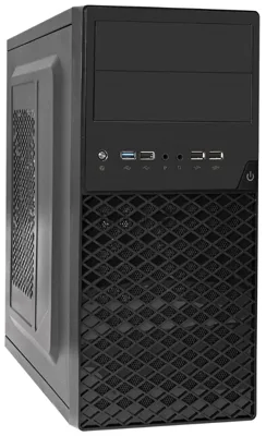 Компьютерный корпус Minitower ExeGate BA-203U-UNS500 (mATX, БП UNS500 с вент. 12см, 3хUSB+1хUSB 3.0, аудио, черный)