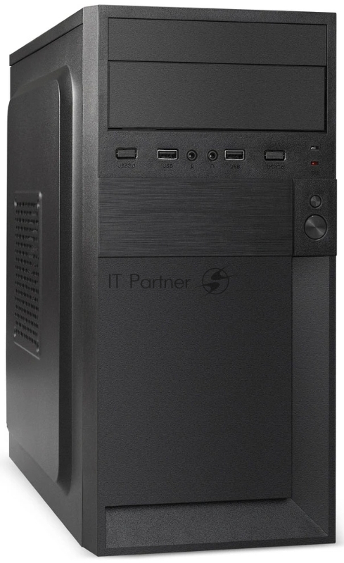Компьютерный корпус Minitower ExeGate BAA-105-01-UNS500 (mATX, БП UNS500 с вент. 12см, 2*USB, аудио, черный)