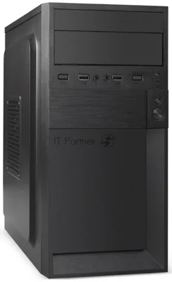 Компьютерный корпус Minitower ExeGate BAA-105-01-UNS500 (mATX, БП UNS500 с вент. 12см, 2*USB, аудио, черный)