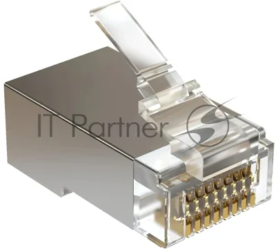 Коннектор Sysmatrix PLUG 8P8C5ES.UWRJ45 cat.5e STP прозрачный (упак.: 100 шт)
