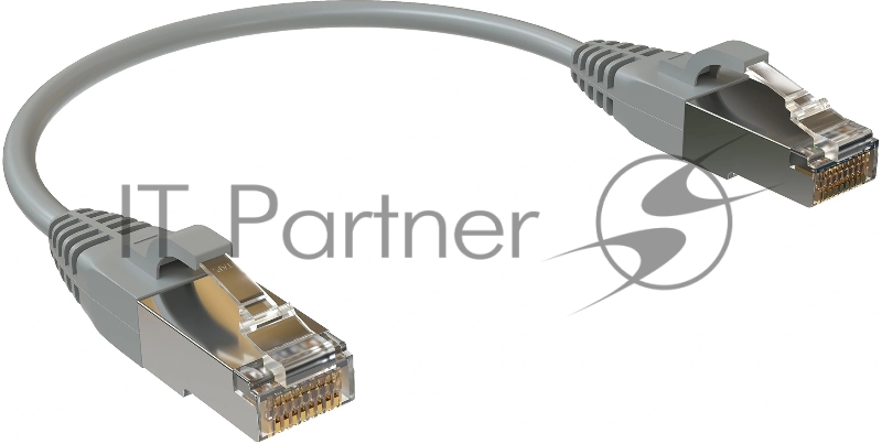 Патч-корд Sysmatrix PC 4545.5ES26.015LSZHGY F/UTP RJ-45 вил.-вилка RJ-45 кат.5E 0.15м серый LSZH