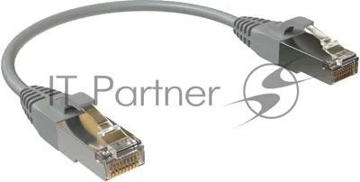 Патч-корд Sysmatrix PC 4545.5ES26.015LSZHGY F/UTP RJ-45 вил.-вилка RJ-45 кат.5E 0.15м серый LSZH