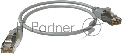 Патч-корд Sysmatrix PC 4545.5ES26.05LSZHGY F/UTP RJ-45 вил.-вилка RJ-45 cat.5e 0.5м серый LSZH
