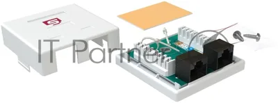 Розетка Sysmatrix SB 25EU.WH комп.RJ45 2 cat.5e UTP белый