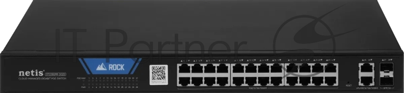 Коммутатор Netis ST228GPR-2G2S, 24×1 Гбит/с PoE+ + 2×1 Гбит/с + 2×1 Гбит/с SFP, настраиваемый