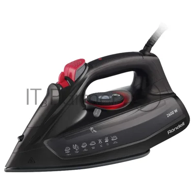 Утюг Rondell RDE-2000 черный, 2600 Вт, 35 г/мин, 145 г/мин, 380 мл