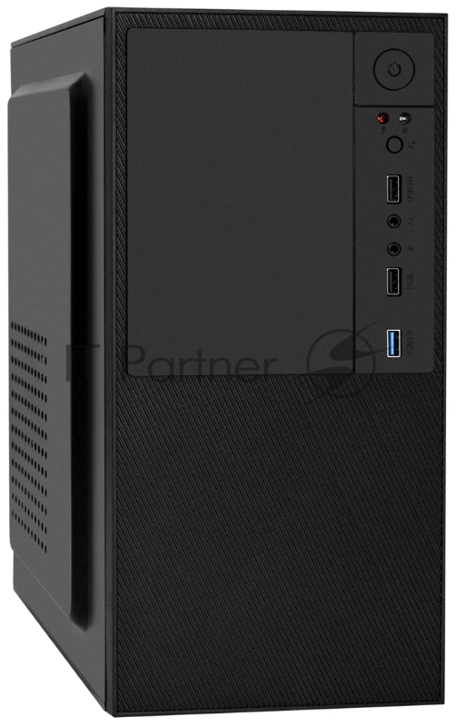 Компьютерный корпус Minitower ExeGate BAA-308-AA500 (mATX, БП AA500 с вент. 8см, 2хUSB, HD Audio, черный)