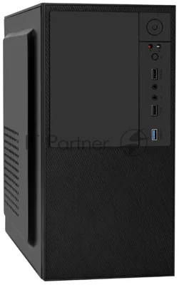 Компьютерный корпус Minitower ExeGate BAA-308-AA500 (mATX, БП AA500 с вент. 8см, 2хUSB, HD Audio, черный)