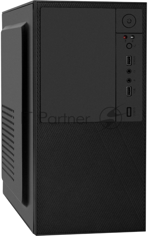 Компьютерный корпус Minitower ExeGate BAA-308-UNS500 (mATX, БП UNS500 с вент. 12см, 2хUSB, HD Audio, черный)