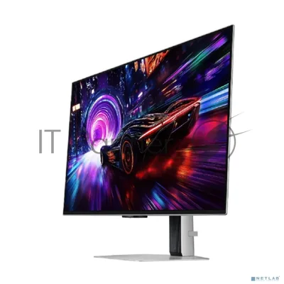 Монитор 32" Samsung OLED серебристый OLED 3840x2160, 240 Гц, 0.03 мс, 16:9, 260 кд/м², 2xHDMI 2.1, DP 1.4, 3.5 Jack, USB Hub (2x USB 3.2), FreeSync, HDR10+, Edge Lighting, изогнутый, серебристый