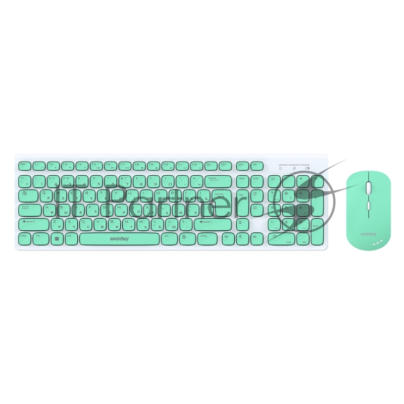 Комплект клавиатура+мышь Smartbuy (SBC-250288AG-WG) ONE 250288AG бело-зеленый