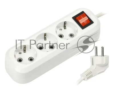 Удлинитель Smartbuy (SBE-16-3-02-ZS) 3 гнз х 2,0 м (16А/3.5 кВт, ПВС 3х1.0)