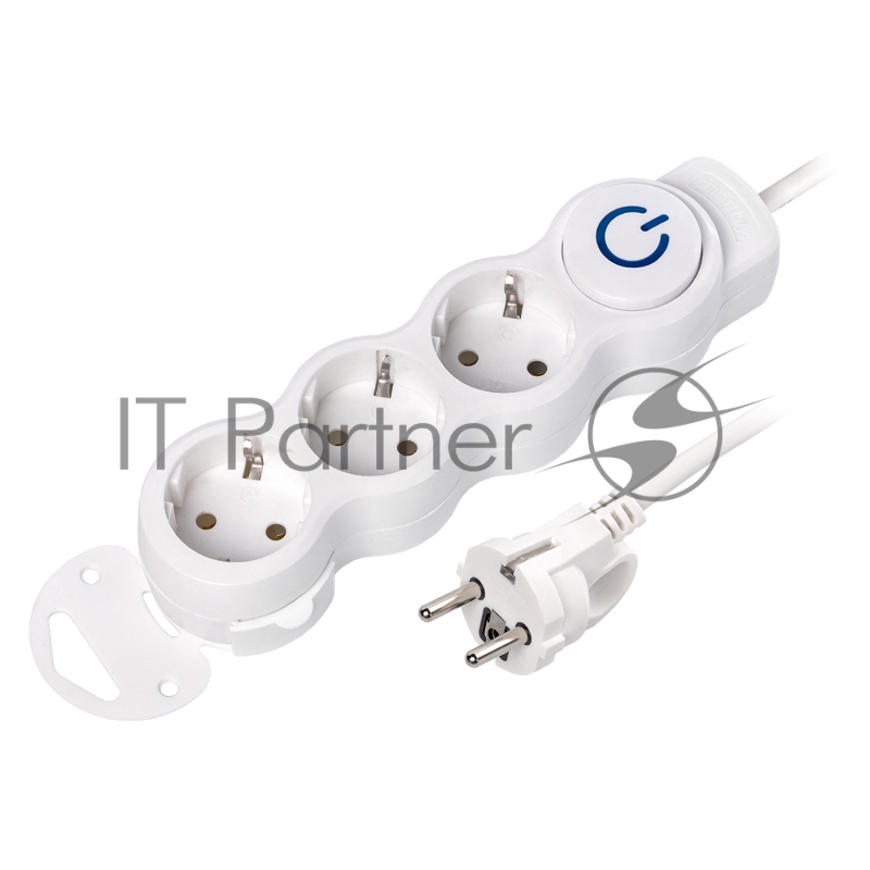 Удлинитель Smartbuy (SBE-16-3-1.5m-ZS) 3 роз х 1,5 м - белый