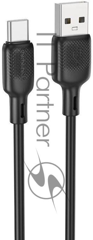 Кабель BOROFONE (6941991115554) BX113 USB 3.0A для Type-C черный 3 м