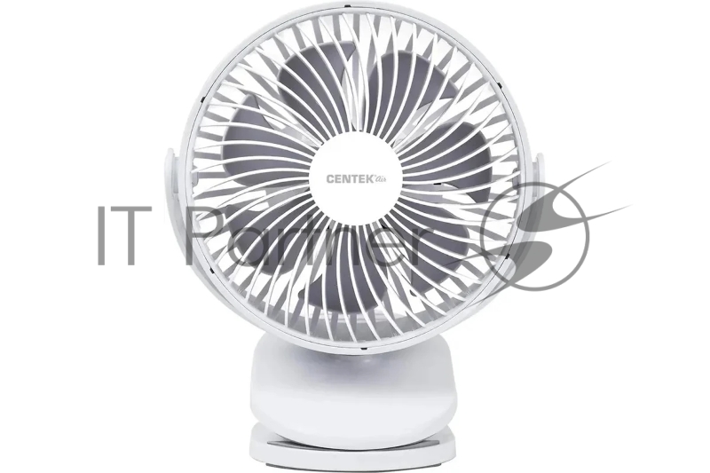 Вентилятор Centek CT-5045 белый, настольный, 5 Вт, 4 скорости, 15 см