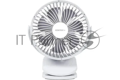 Вентилятор Centek CT-5045 белый, настольный, 5 Вт, 4 скорости, 15 см