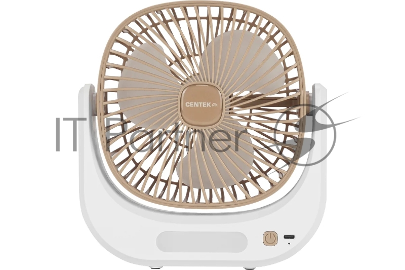 Вентилятор Centek CT-5041 бежевый, настольный, 5 Вт, 3 скорости, 10 см