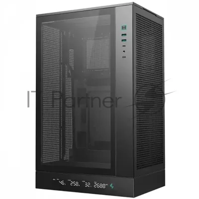 Компьютерный корпус MiniTower Deepcool CH270 черный (Mini-ITX, без БП, 2*Type A+USB Type-C) (R-CH270-BKNDM0-G-1)