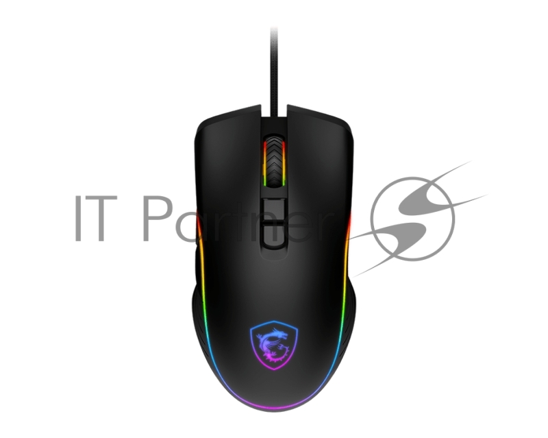 Мышь проводная MSI Forge GM300 черный, 7200 dpi, USB, кнопки - 7